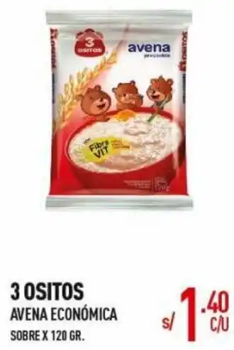 Vega 3 Ositos Avena Económica 120g oferta