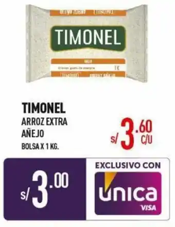 Vega Timonel Arroz Extra Añejo 1kg oferta