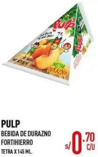 Vega Pulp Bebida de Durazno Fortihierro 145ml oferta