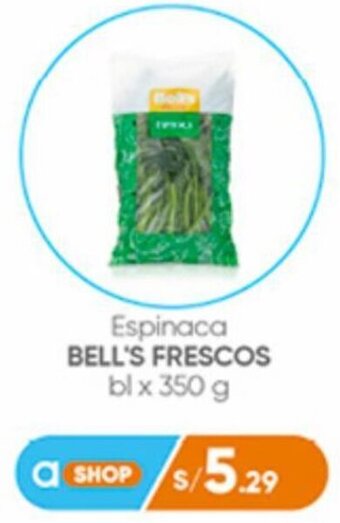 Plaza Vea Espinaca Bell's Frescos 350g oferta