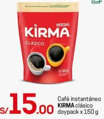 Tottus Café Instantáneo Kirma Clásico Doypack 150g oferta
