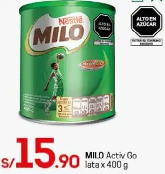 Tottus Milo Activ Go Lata 400g oferta