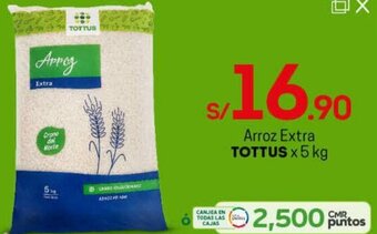 Tottus Arroz Extra Tottus 5kg oferta
