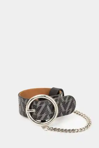Vélez Pulsera vz cocuy de cuero para mujer estampado y cadena oferta