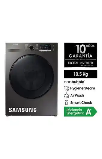 Tiendas EFE Lavadora samsung ecobubble 10.5 kg ww10ta046bx/pe oferta