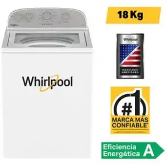 Linio Lavadora whirlpool 18kg 4gwtw1805lw oferta