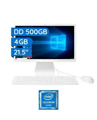 Tiendas EFE All in one lg 21.5' celeron n4100 500gb 4gb oferta
