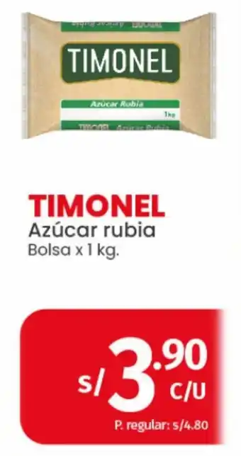 Vega Timonel Azúcar Rubiz bolsa x 1kg oferta