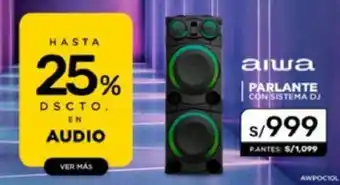 La Curacao Aiwa Parlante con Sistema DJ oferta