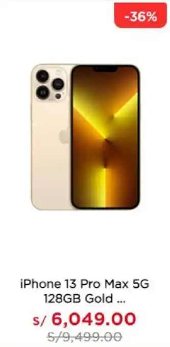 La Curacao iPhone 13 Pro Max 128GB - Gold oferta