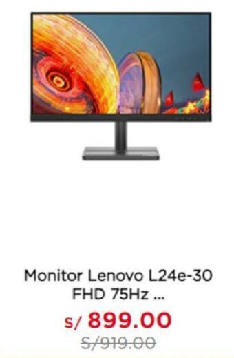 La Curacao Monitor Lenovo L24e-30 FHD 75Hz oferta