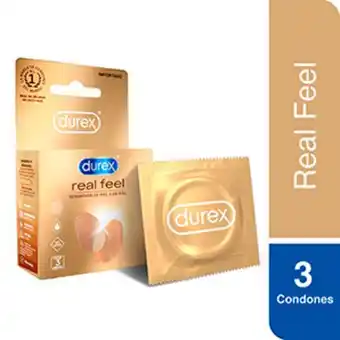 InkaFarma Preservativos durex real feel - caja 3 un oferta