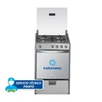 Metro Indurama cocina de pie ibiza quarzo plus 24 4 quemadores oferta