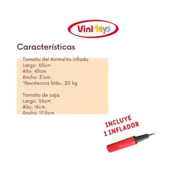 Comercial Li Animalitos inflables vinitoys hipopotamo oferta