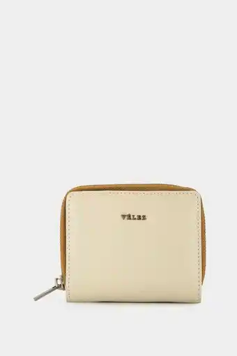 Vélez Billetera silvestre de cuero para mujer bolsillo monedero blanco oferta
