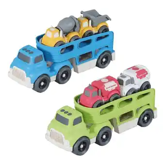 Tottus Eco camion transportador 31cm con 2 mini camiones oferta