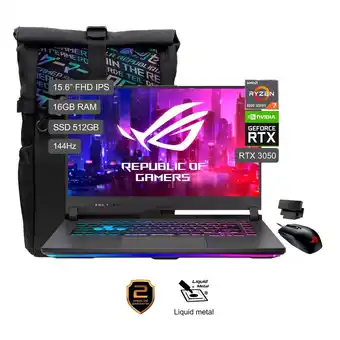 Tottus Laptop asus g513ic-hn046w 15.6'' amd ryzen 7 (4000 series) 16gb 512gb oferta