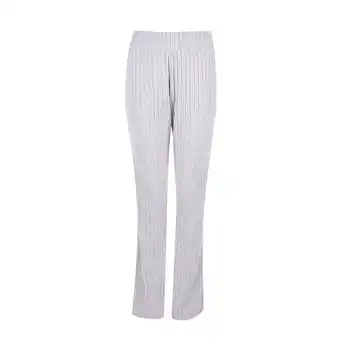 Tottus Pantalon acampanado mujer m gris oferta