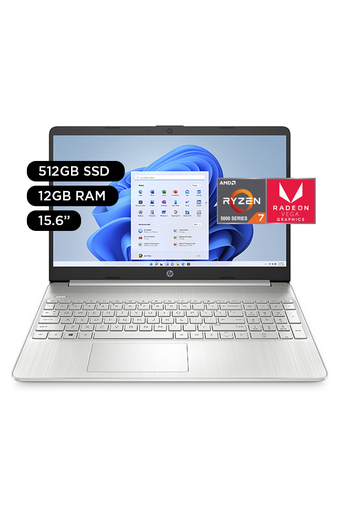 Tiendas EFE Laptop hp 15-ef2526la, amd ryzen 7, 12 gb ram , 512 gb ssd, 15.6 , hd, windows 11 home oferta