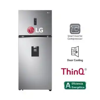 Hiraoka Refrigeradora lg top freezer gt37sgp no frost 374l oferta
