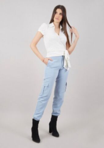 Michelle Belau Blusa manga corta oferta