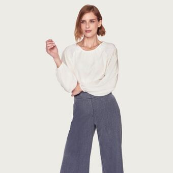 Fina Perú Blusa eclesias hueso oferta