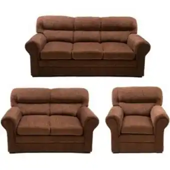 Linio Juego de sala alaska café claro 3-2-1 c... oferta