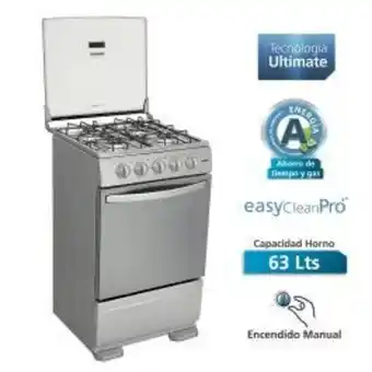 Carsa Cocina gas mabe tx5110p0 20" inox 4h oferta