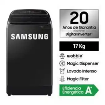 Carsa Lavadora automatica samsung wa17t6260bv/pe 17k negra oferta