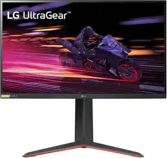 Monitor gaming de 27" lg ultragear compatible con nvidia g-sync y amd freesync