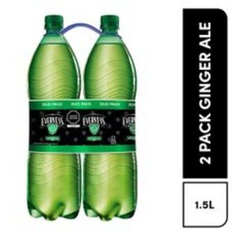 Metro Ginger ale evervess two pack 1.5 l c/u oferta