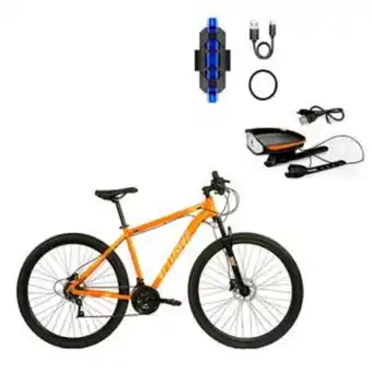 Tai Loy Bicicleta aluminio 29 nn freno disco hidraulico + kit luz delantera na y trasera az oferta