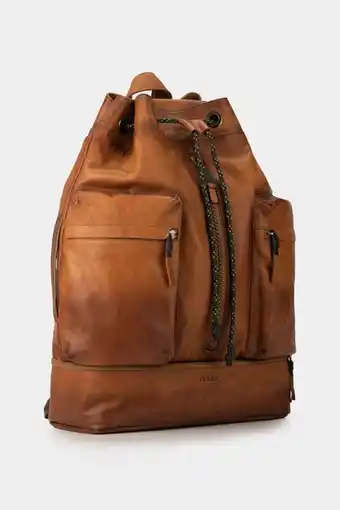 Vélez Mochila venture de cuero para hombre acabado espasolado oferta