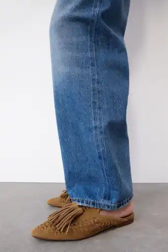 ZARA Mocasín destalonado serraje oferta