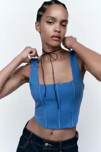 ZARA Corset efecto lavado oferta