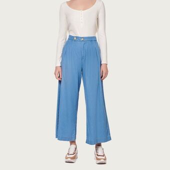 Mentha & Chocolate Pantalon prisca celeste oferta