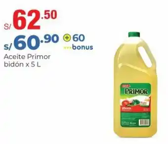 Metro Aceite Primor Bidón x 5L oferta