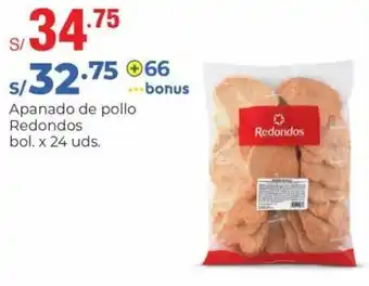 Metro Apanado de Pollo Redondos x 24 uds oferta