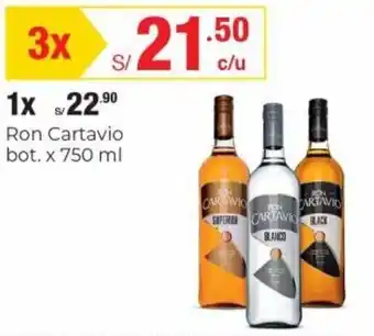 Metro Ron Cartavio 3 x 750ml oferta