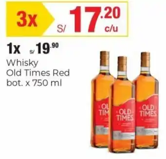 Metro Whisky Old Times Red 3 x 750ml oferta