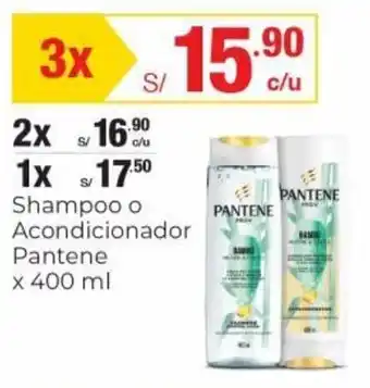 Metro Shampoo o Acondicionador Pantene 3 x 400ml oferta