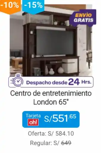 Promart Centro de Entretenimiento London 65* oferta