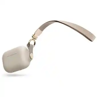 iShop Moshi pebbo estuche para airpods 1era y 2da gen - beige oferta