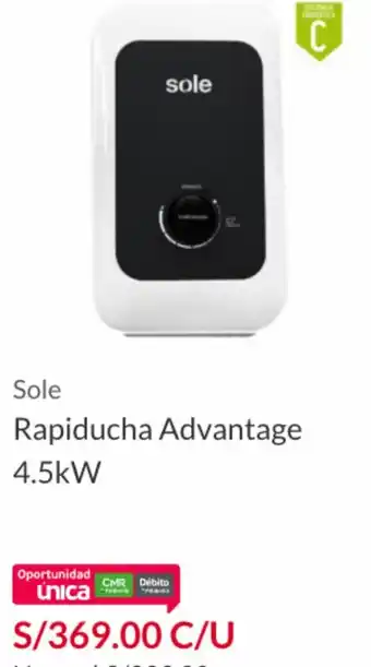 Sodimac Sole Rapiducha Advantage 4.5kW oferta