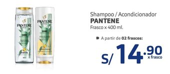 Plaza Vea Shampoo / Acondicionador Pantene 400ml oferta