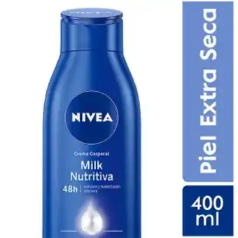 Mifarma Crema corporal nutritiva body milk nivea para piel extra seca - frasco 400 ml oferta