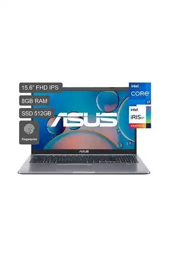 Tiendas EFE Laptop asus x515 x515ea-bq1096t 15.6' fhd intel core i7 11th gen 8gb 512gb ssd oferta