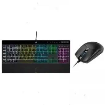 Teclado para juegos k55 rgb (sp) + mouse para juegos katar pro