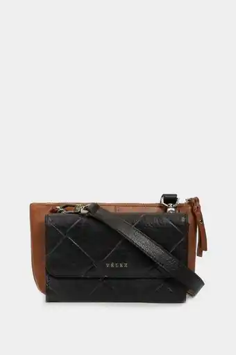 Vélez Morral safi de cuero para mujer grabado placa tejido oferta