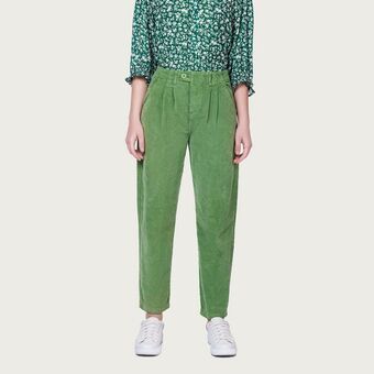 Mentha & Chocolate Pantalon paris verde oferta